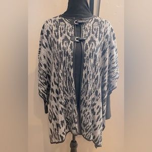 Chico’s Animal Print Cape/Poncho